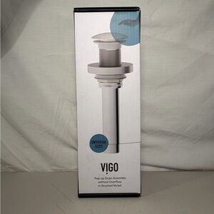 VIGO Brushed Nickel Pop-up Drain Assembly
